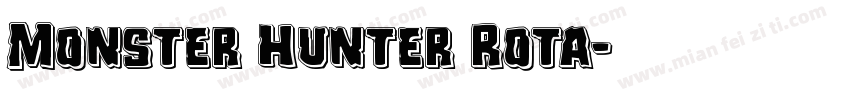 Monster Hunter Rota字体转换
